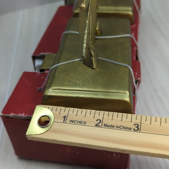 Wondershop Distressed Gold Starburst Christmas Stocking Holder set 2 - Picture 10 of 11